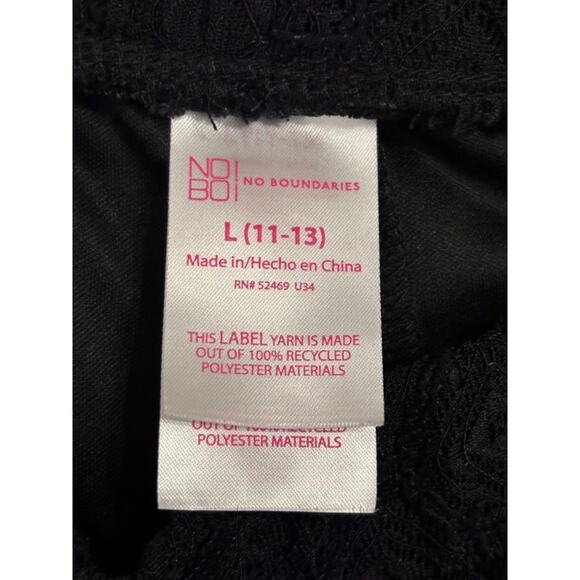 No Boundaries Witchy Whimsigoth Crochet Flare Sheer Pants Undershorts L(11/13) - Picture 3 of 8